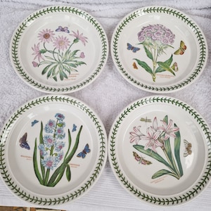 Vintage Portmeirion Botanic Garden Salatteller - 4 Verschiedene erhältlich. Muster etwas verblasst