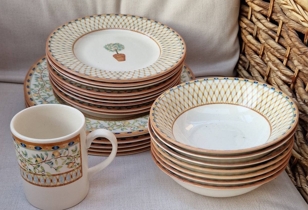 Vintage, Tesco Bone China Dinner Items Lemon Tree UK