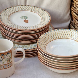 Vintage, Tesco Bone China Dinner Items - Lemon Tree