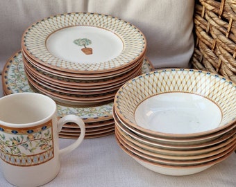 Vintage, Tesco Bone China Dinner Items Lemon Tree UK