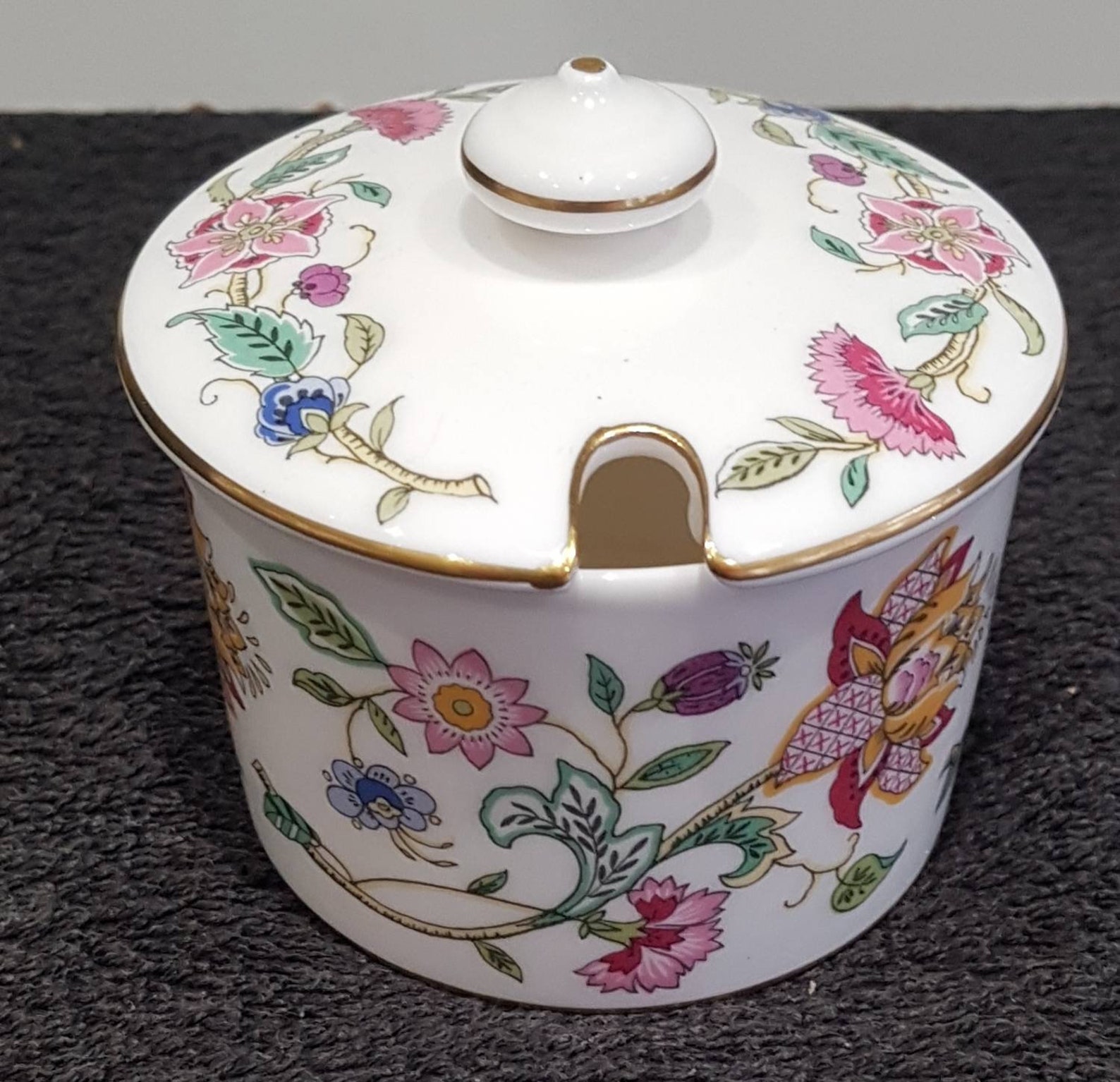 Minton Bone China Lidded Jam Pot Haddon Hall Boxed Etsy UK