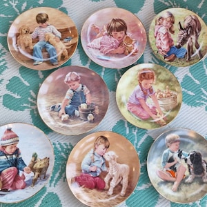 Vintage, Selección de Edición Limitada, Platos de Colección de Abbie Williams - La Magia de la Infancia