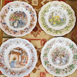 Royal DoultonJill Barklem 1982四季4枚セット