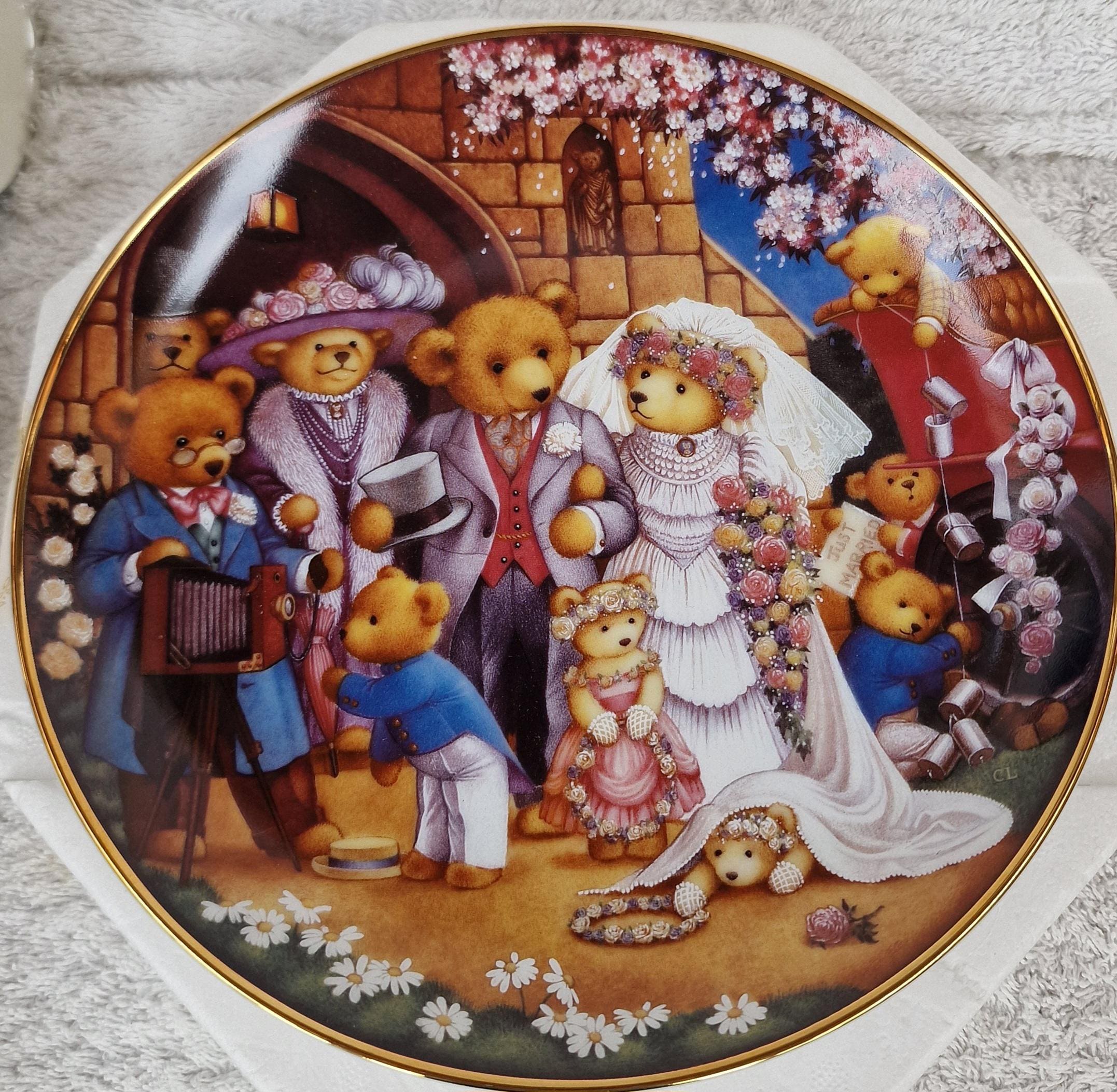 Limited Edition Teddy Bear Collectors Plates by Carol Lawson - 3