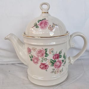 Sadler Keramik Tekanna - Rosa Rosor