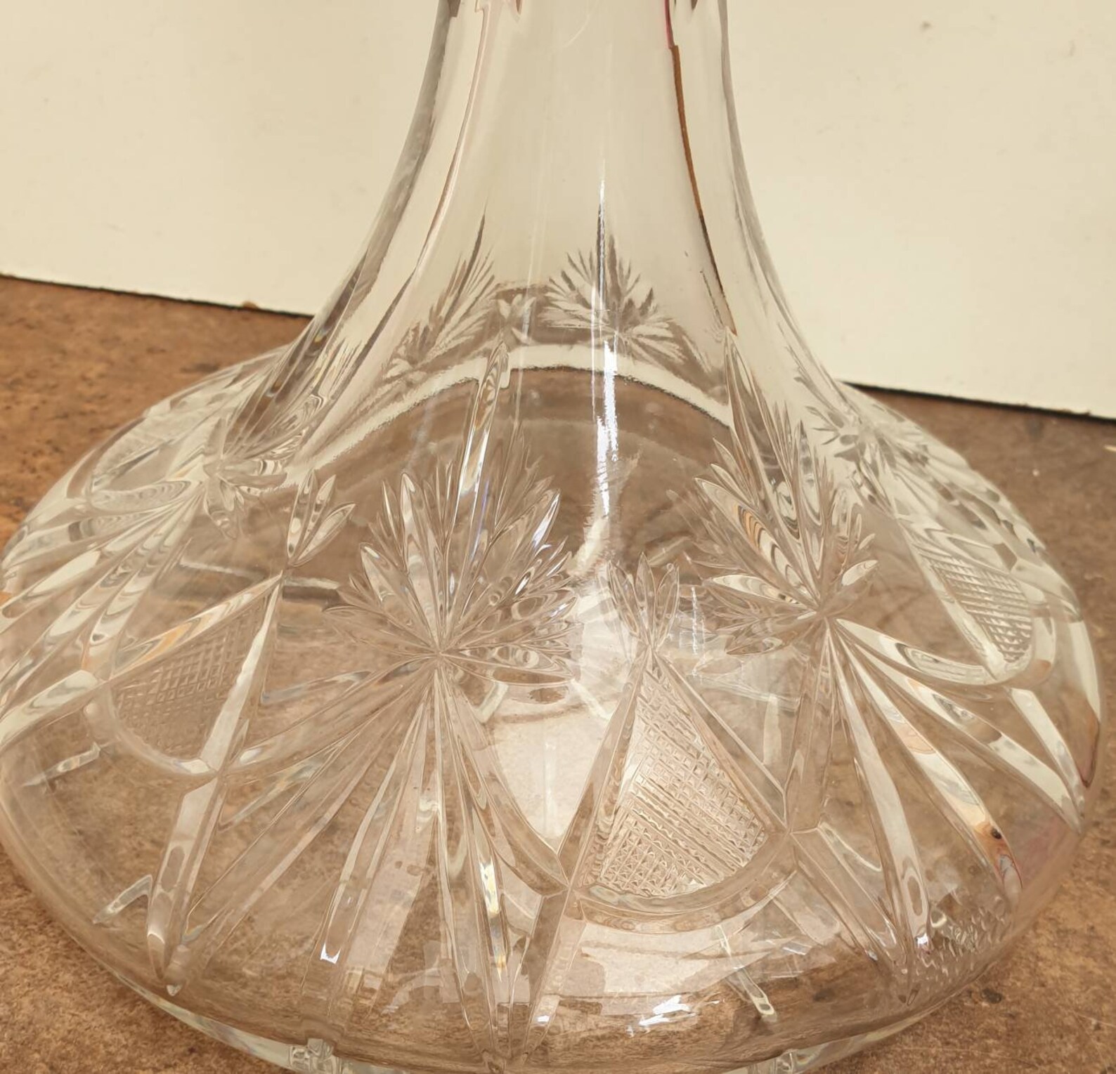 Vintage Crystal Cut Glass Ships Decanter Star of Edinburgh Etsy