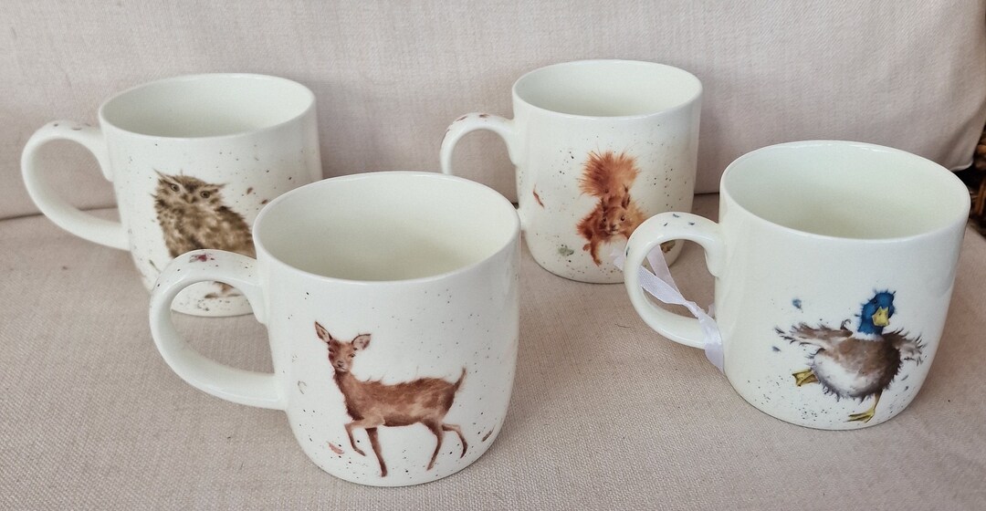 Royal Worcester Wrendale Design Bone China Mug 4 Different Ones