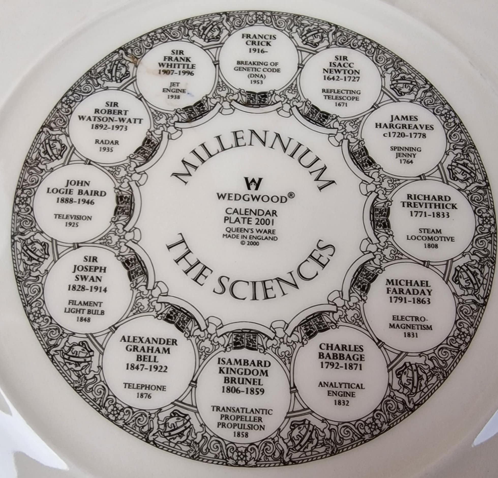 Wedgwood Queens Ware Millenium Calendar Plates - 2000s - 2