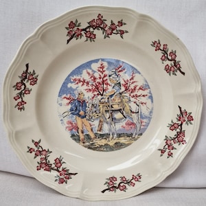 Vintage Sarreguemines Ma Normandie Decorative Dinner or Display Plate