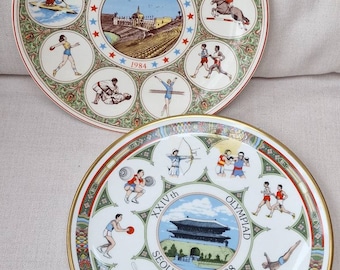 Vintage Wedgwood Bone China  Olympiad Collectors Plates  - 2 Different available,   Choose from drop down menu.