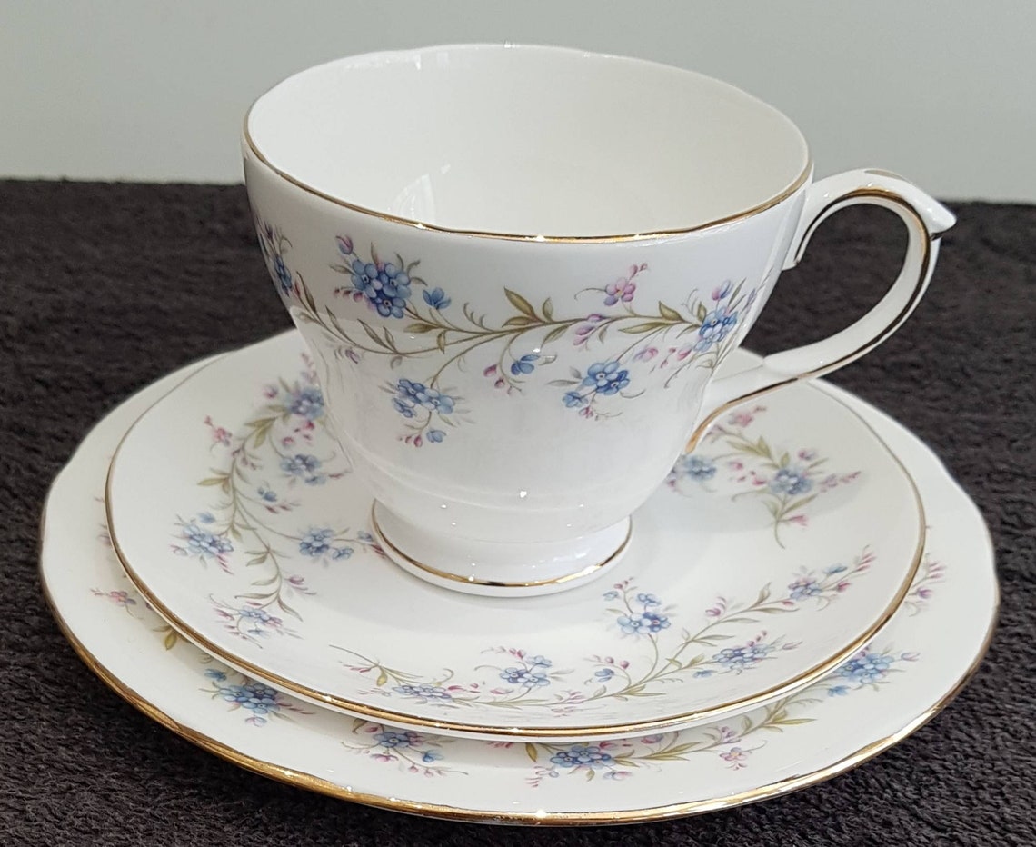 Vintage Duchess Bone China Trio Tranquillity Round Plate Etsy UK