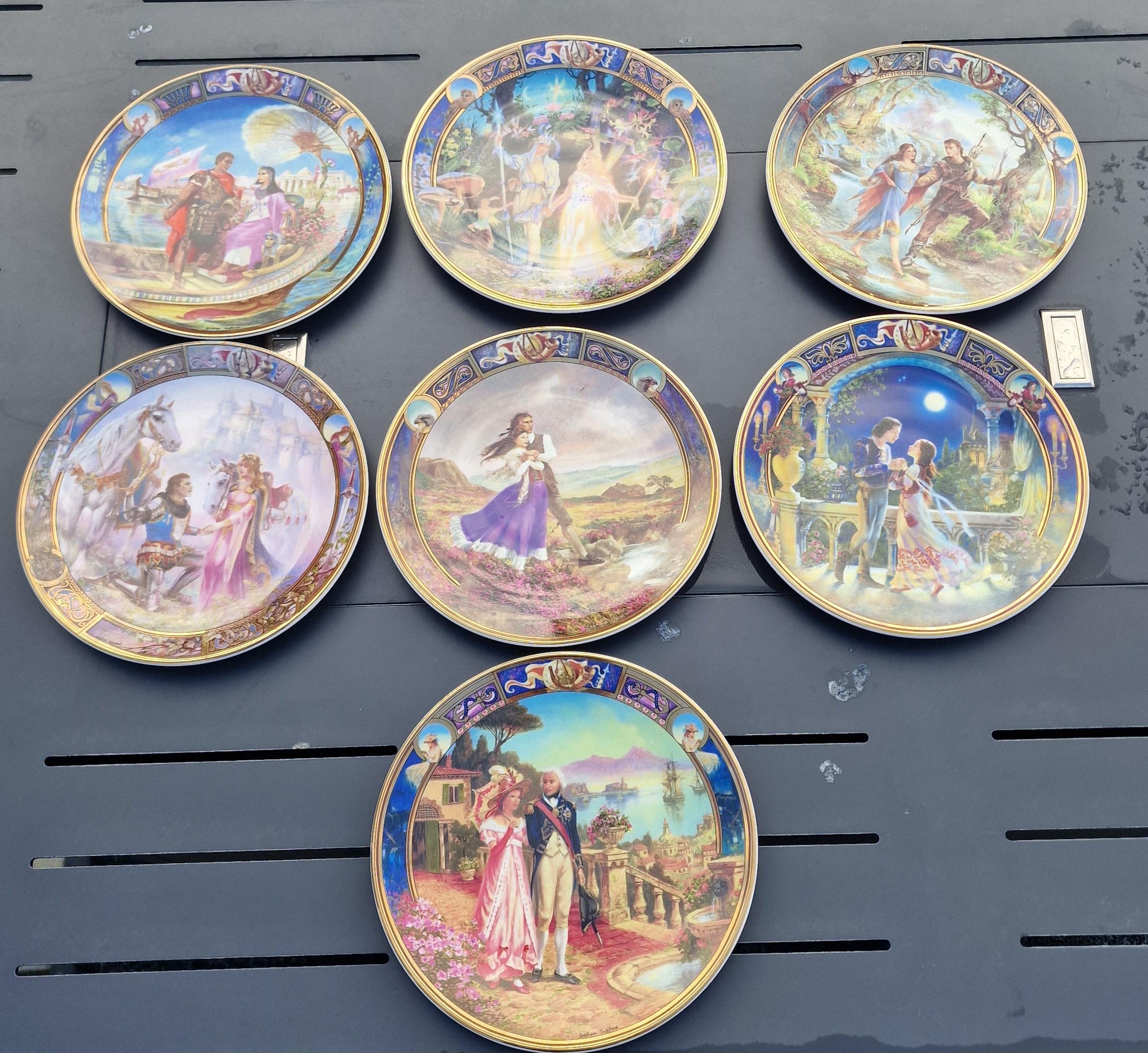 Royal Worcester Ltd Edition Porcelain Collectors Plates - Legends
