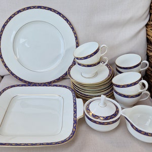 Articoli da tavola e da tè vintage Wedgwood Bone China - Marina R4425 - Scegli dal menu a discesa