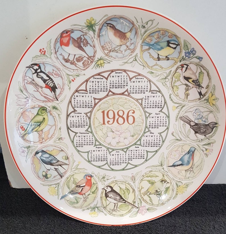 Wedgwood of Etruria Calendar Plates 1980s 7 Different Etsy