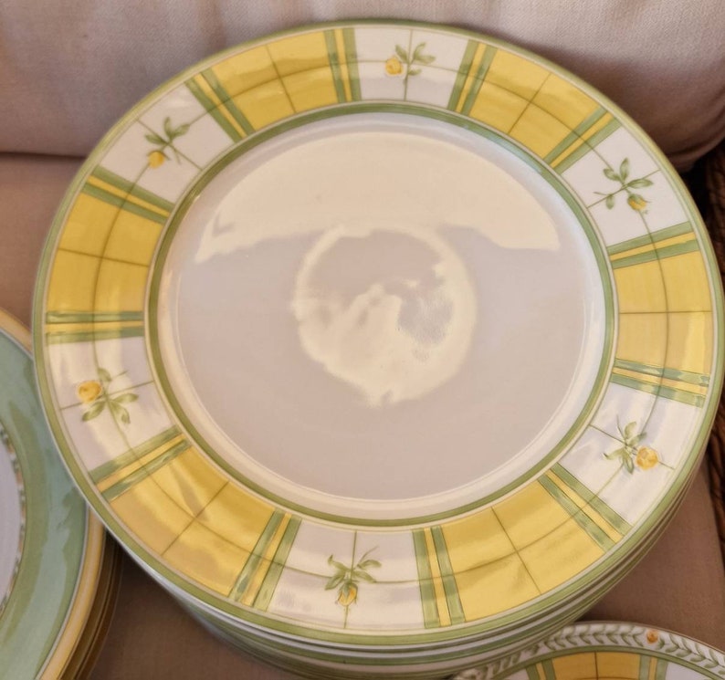 Marks and Spencer Fine Bone China Plates and Bowls Yellow Etsy UK