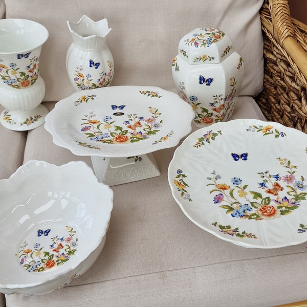 Vintage Aynsley Bone China Cottage Garden - Größere Artikel - 6 verschiedene verfügbar