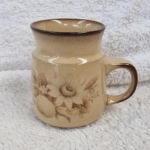 Vintage Denby Fine Stoneware, Pair of  Mugs -  Memories Pattern