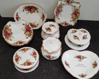 ロイヤルアルバート オールドカントリーローズ バターディッシュ