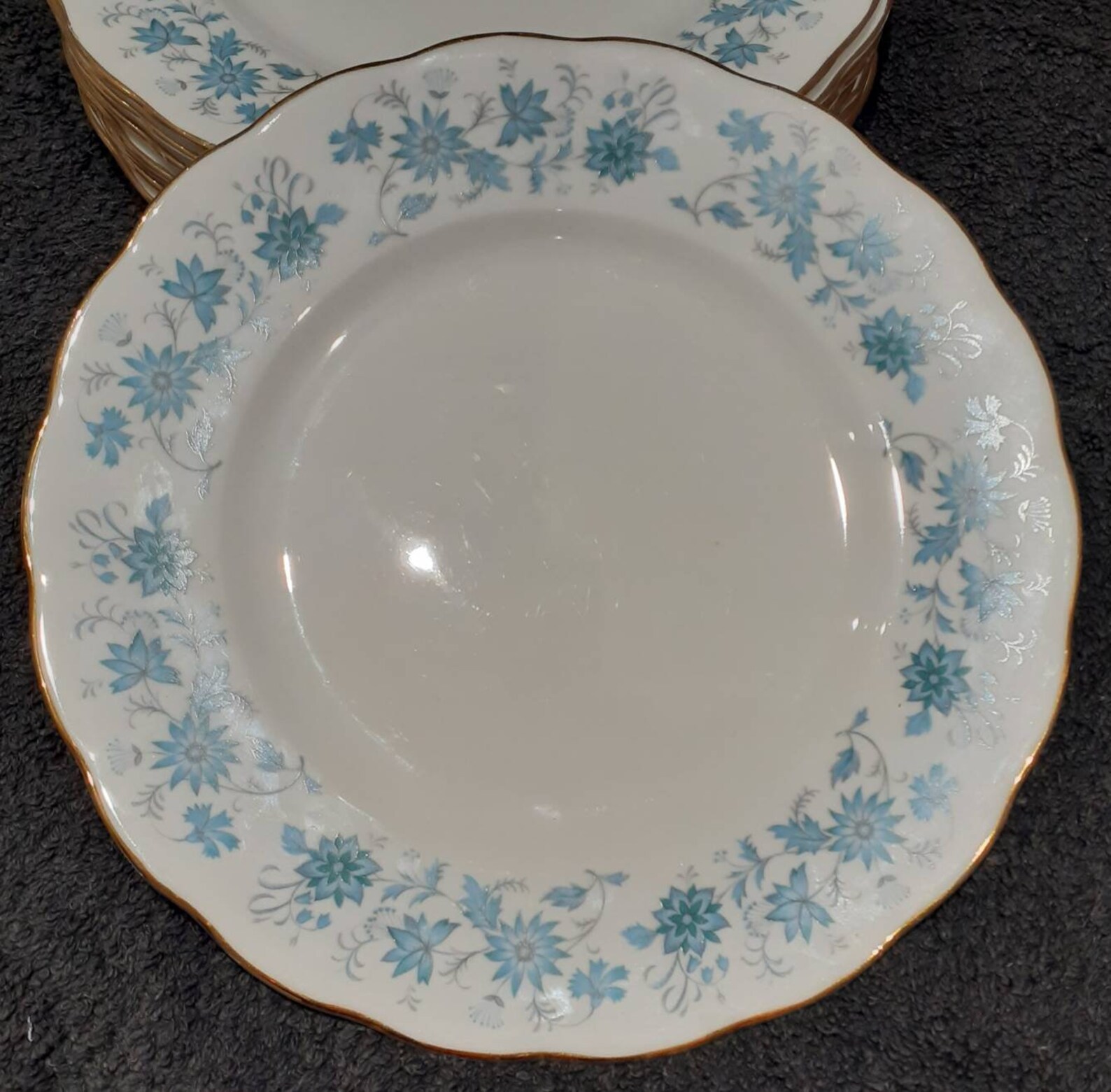 Colclough Bone China Salad Plates and Bowls Braganza Pattern Etsy Canada