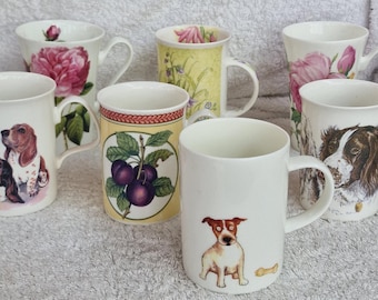 Selection of High Quality Fine Bone China  Mugs all by Roy Kirkham  -   7 Different Available,  Choose from drop down menu.