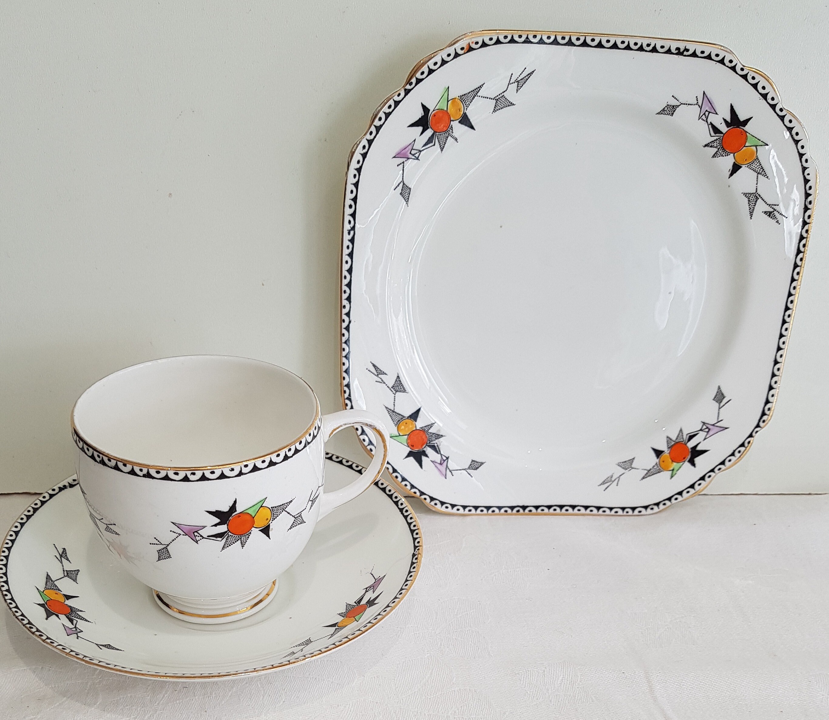 Heathcote Best Bone China. Part Hand painted Trio Fruit Etsy