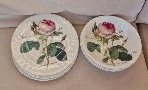 Lovely Roy Kirkham Fine Bone China Plates and Bowls Redoute Roses