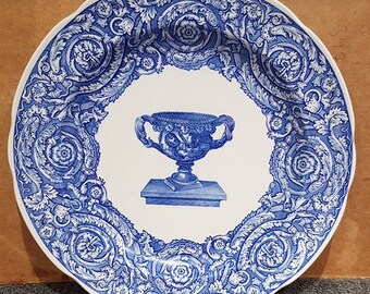 Spode Blue Room Collection Warwick Vase Plate & Jasmine Pasta