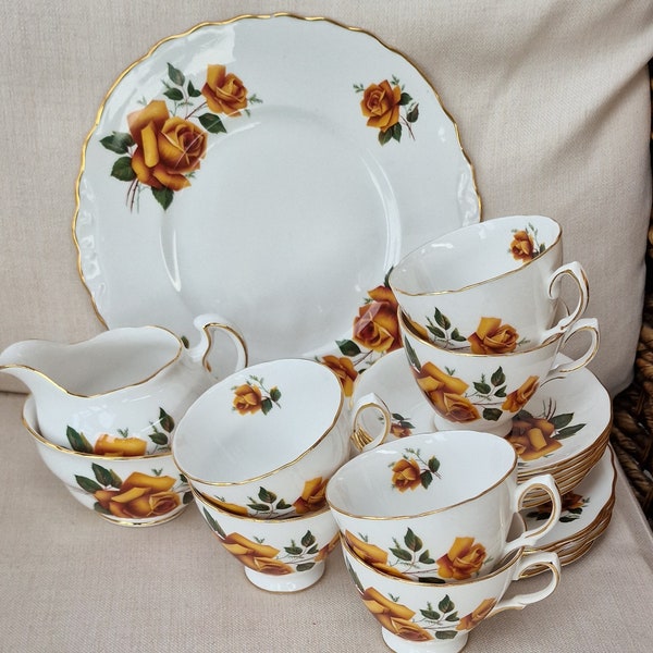 Royal Vale bone china Tea Items -  Gold Roses