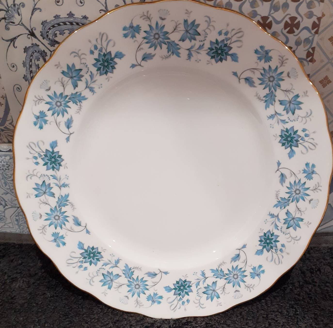 Colclough Bone China Salad Plates and Bowls Braganza Pattern Etsy