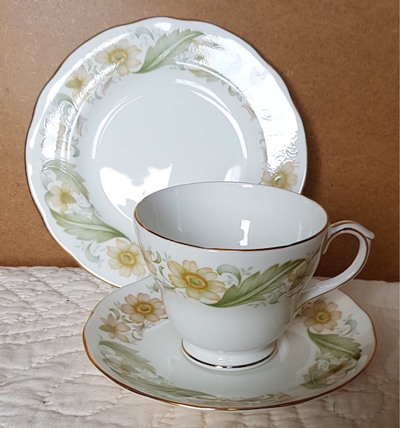 Duchess Greensleeves Bone China Trio Tea Cup Saucer & Side Plate 