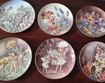 Border Fine China Cicely Mary Barker Flower Fairies Plates.  Six different available.  Please choose from drop down menu