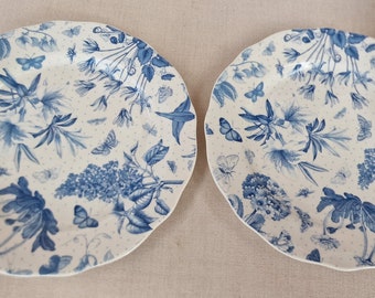 Nice Portmeirion Botanic Blue Salad or Lunch  plates