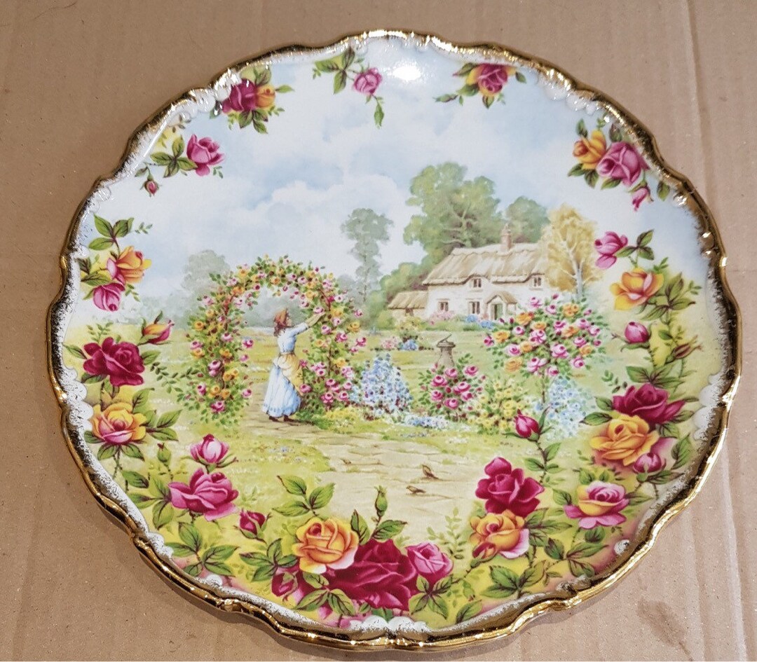 Royal Albert Old Country Roses Garden Plate - Etsy