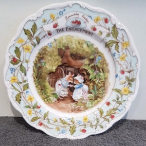 The Engagement - Doulton Brambly Hedge Collectors Plate