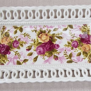 Royal Albert Bone China Reticulated Border Tray  -  Old Country Roses