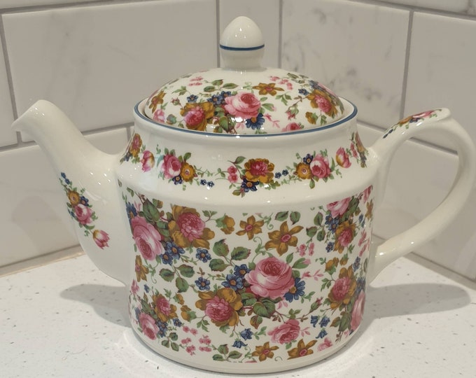 Vintage Sadler Teapot Olde Chintz Etsy