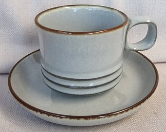 Denby Stoneware Cup and Saucer  -  Fjord pattern