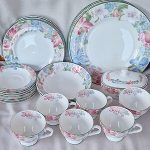 Vintage Royal Albert Bone China Tee- und Abendessen-Artikel - Fonteyn-Muster, wählen Sie aus dem Dropdown-Menü