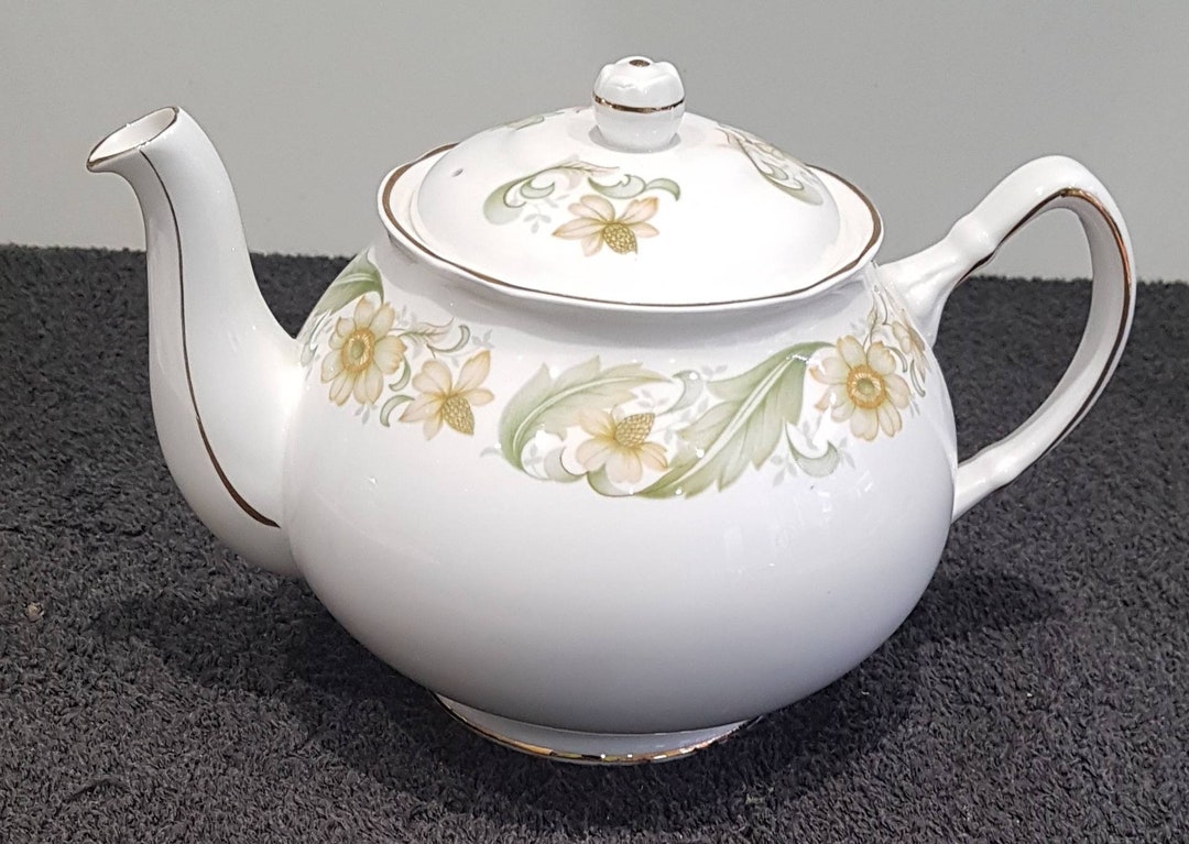 Duchess Bone China Footed Teapot Greensleeves Etsy