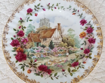 Royal Albert Old Country Roses seasons plate by F.F. Errill.  This one is Summer.