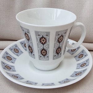 Grafton Bone China Cup and Saucer - Castille Pattern