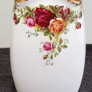 Royal Albert Bone China Tall,  Square Shaped Vase - Old Country Roses