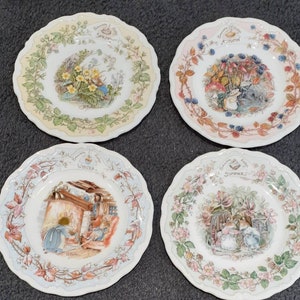   Brambly Hedge プレート 4枚セット Royal Doulton Brambly Hedge Plates - Etsy