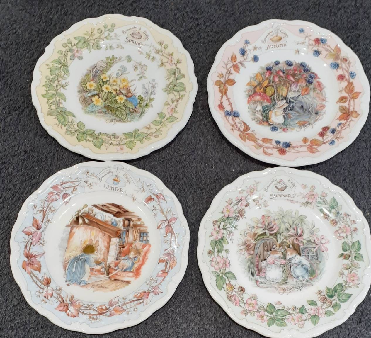 Brambly Hedge Four Seasons Plates - Etsy