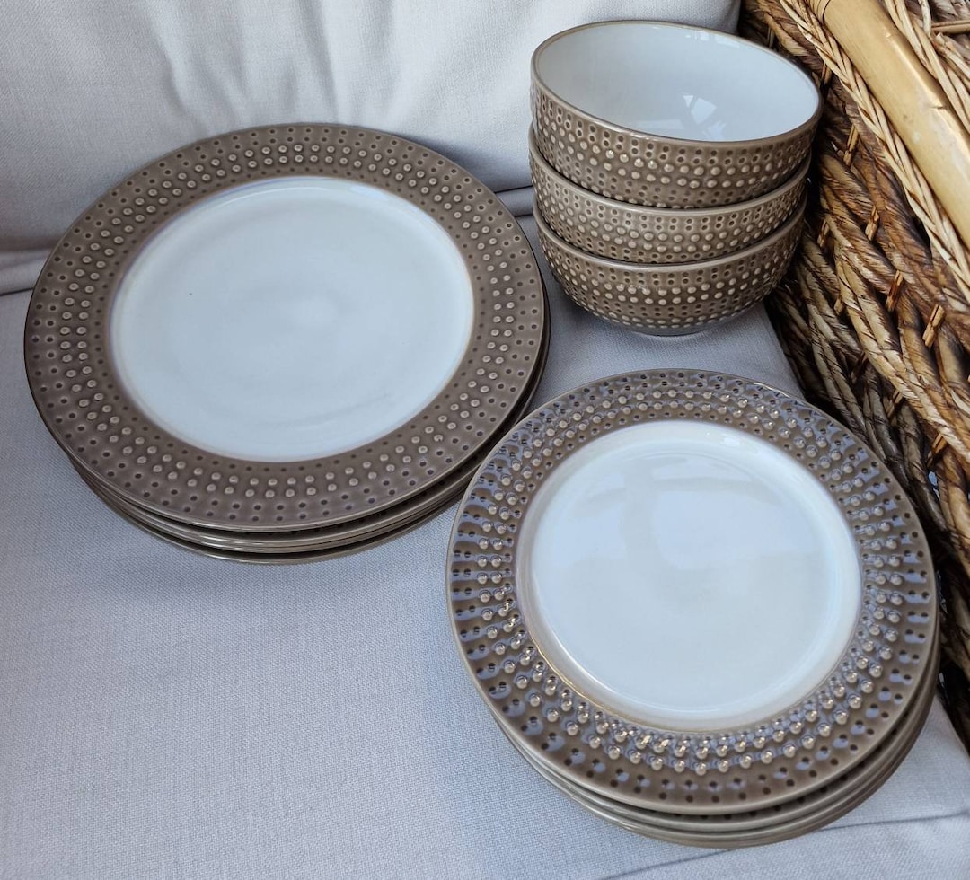 Denby Pottery Dinnerware Plates and Bowls Intro Texture