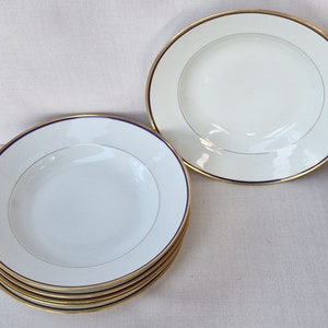 Vintage,  possibly antique, Legrande Limoges Porcelain Rimmed Soup Bowls.