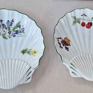 Royal Worcester Bone China Shell Dish - Worcester Herbs oder Evesham Vale, Wählen Sie aus dem Dropdown-Menü.