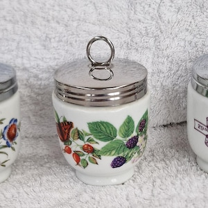 Royal Worcester Porcelain  Large (King) Egg Coddlers - 3 Different available.