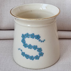 Bautizo de Goss antiguo o Tankard del niño. - Olvídame No. Carta. S