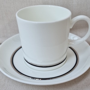 Vintage Wedgwood Susie Cooper Bone China Coffee Can or Cup and Saucer -  Charisma Pattern